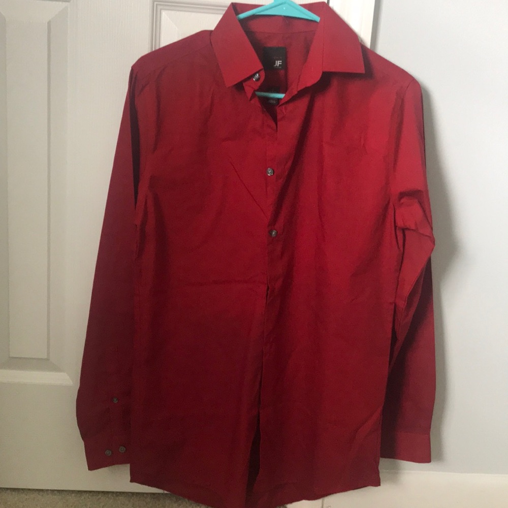 JF red dress shirt